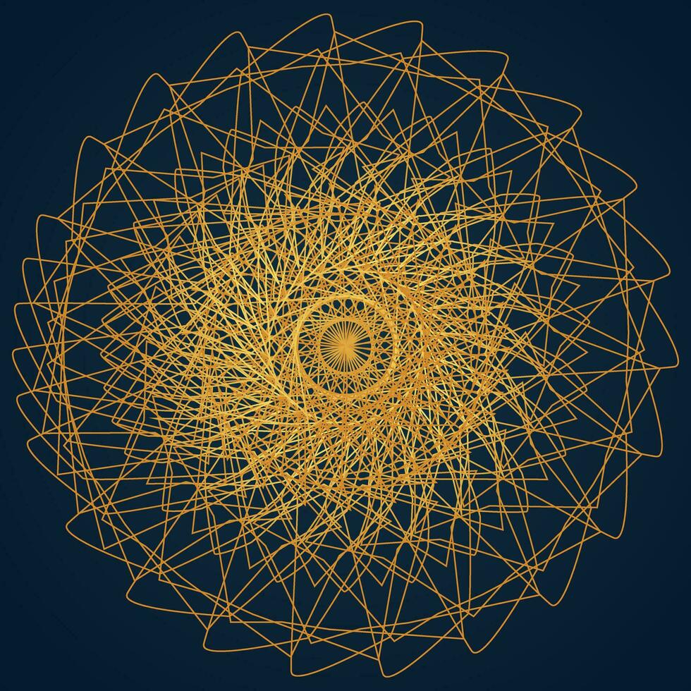 mandala d'or Couleur vecteur, arrière-plan, fleur, art, main, abstrait, mariage, illustration, yoga, floral, modèle, Inde, silhouette, Indien, asiatique, frontière, tatouage, modèle, contour, conception vecteur