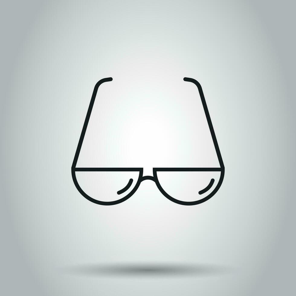 lunettes de soleil icône. vecteur illustration sur isolé Contexte. affaires concept lunettes pictogramme.