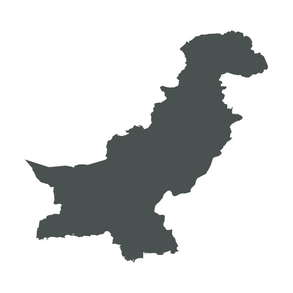 Pakistan vecteur carte. noir icône sur blanc Contexte.