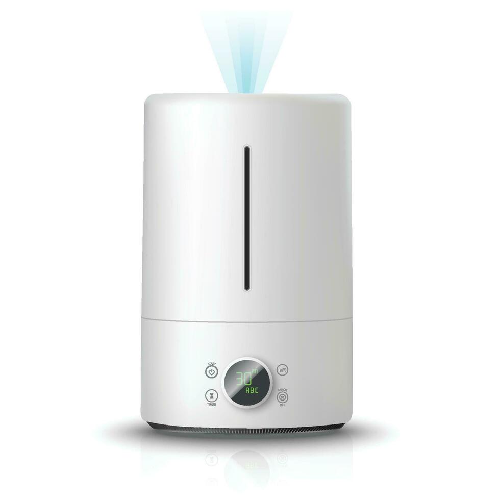 3d réaliste vecteur air humidificateur, isolé sur blanc Contexte illustration icône. air nettoyage et humidifier concevoir pour le maison.