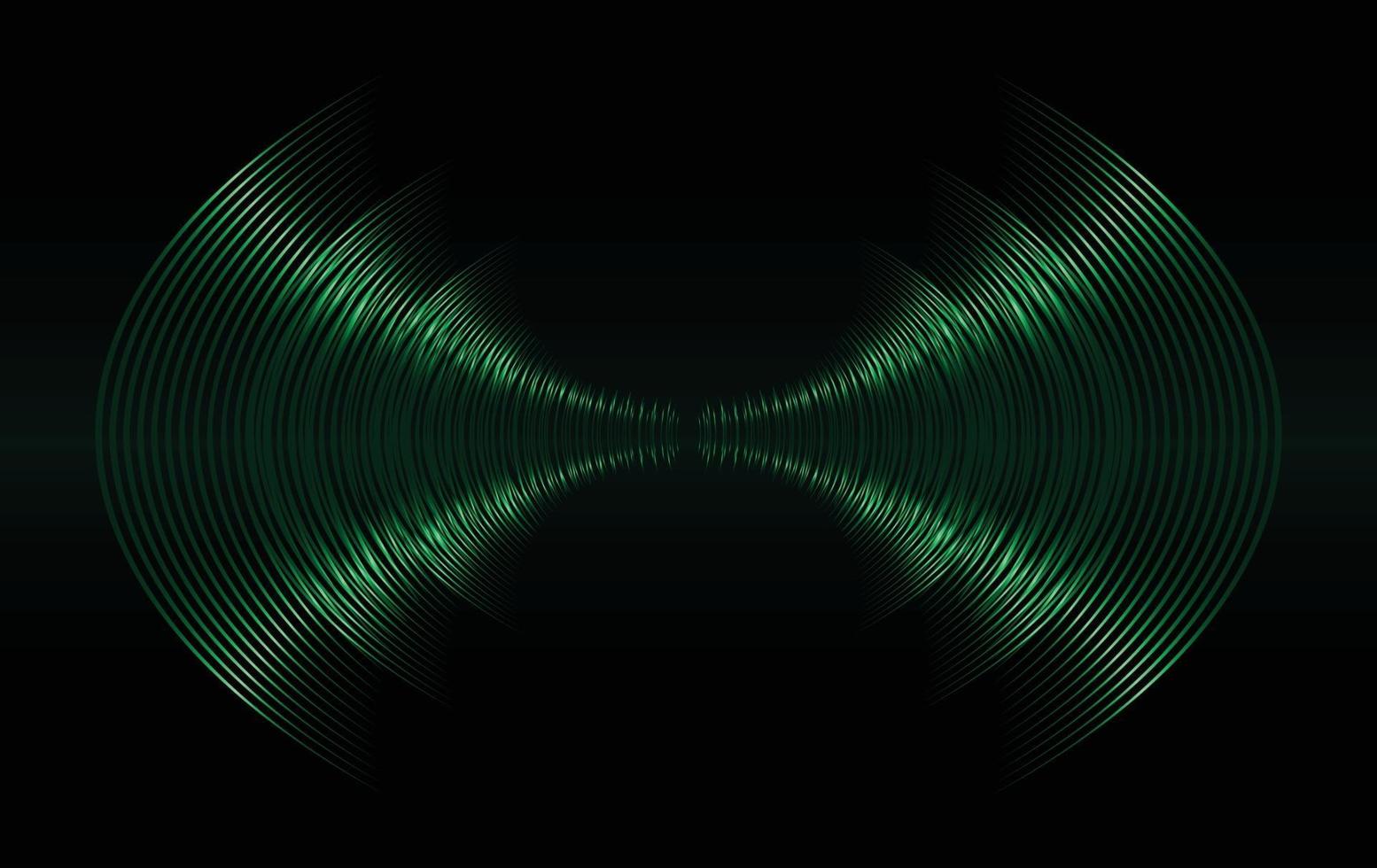 ondes sonores oscillant lumière sombre vecteur