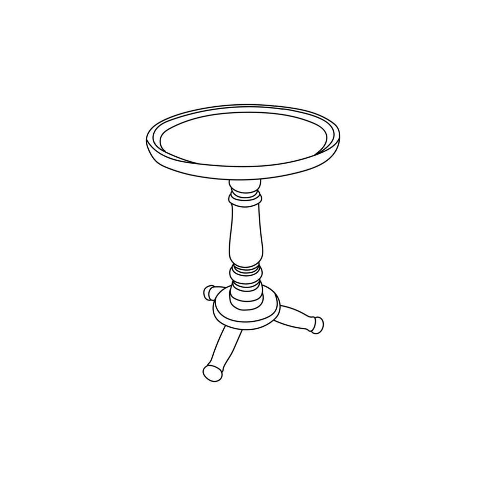 meubles café table minimaliste logo, vecteur icône illustration conception modèle