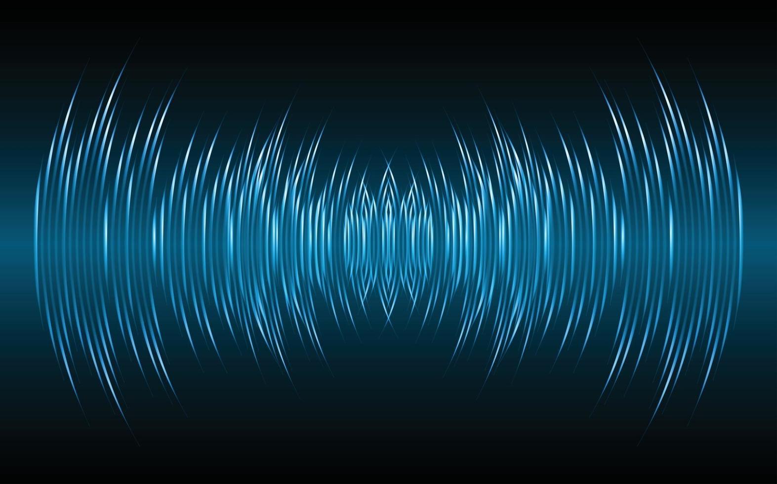 ondes sonores oscillant lumière sombre vecteur