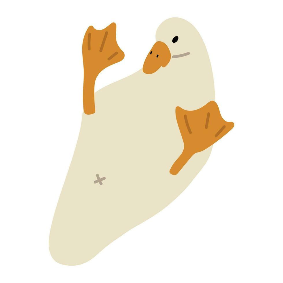 canard blanc Célibataire vecteur