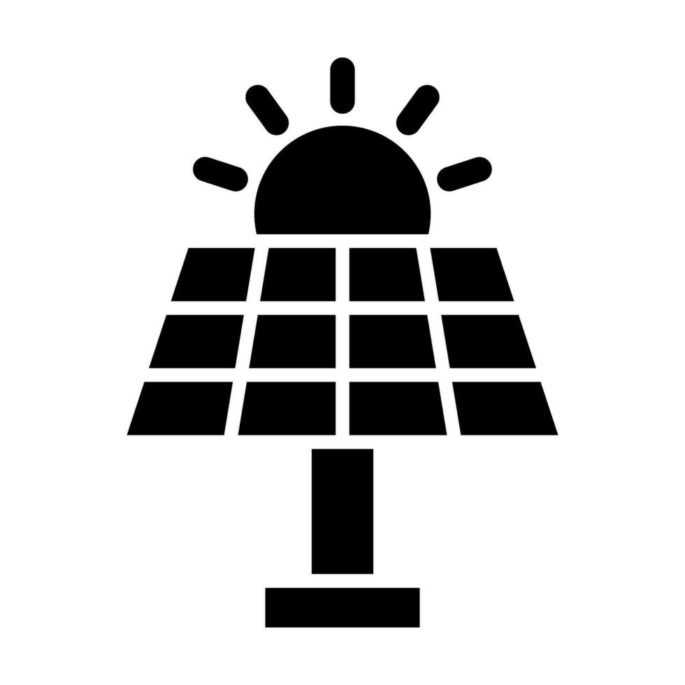 solaire énergie vecteur glyphe icône pour personnel et commercial utiliser.