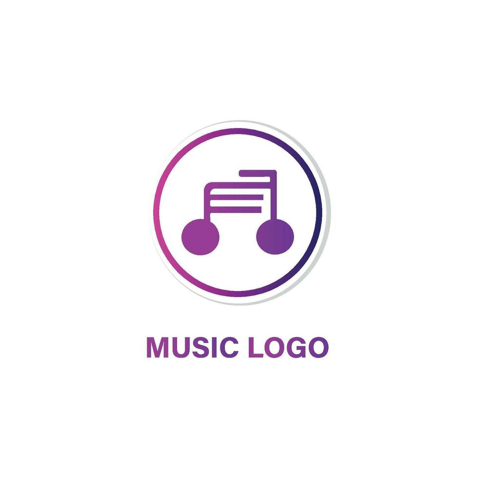 la musique vecteur logo graphique moderne abstrait