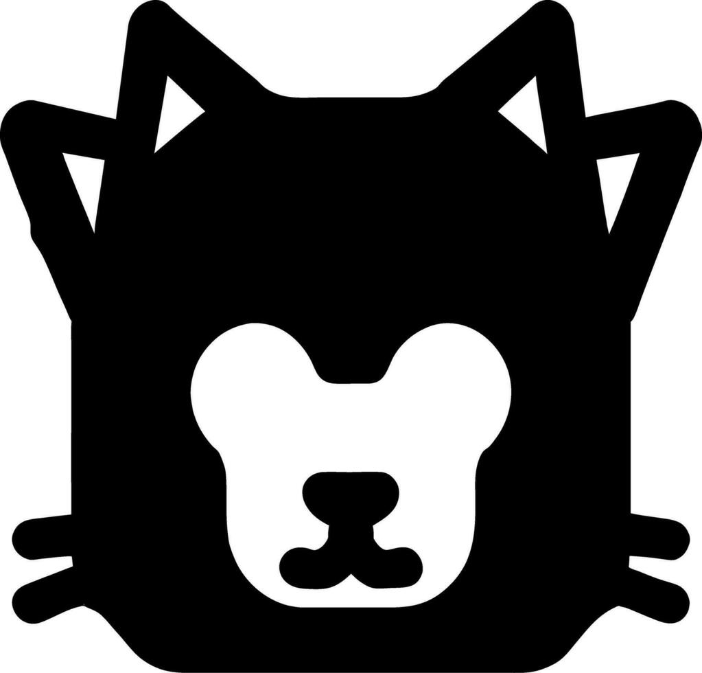 dessin animé chat noir vecteur