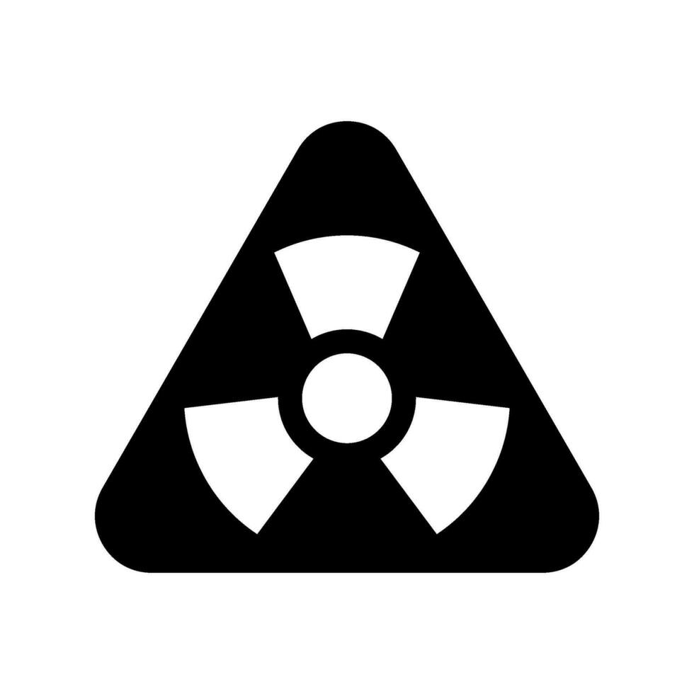 radiation icône vecteur symbole conception illustration