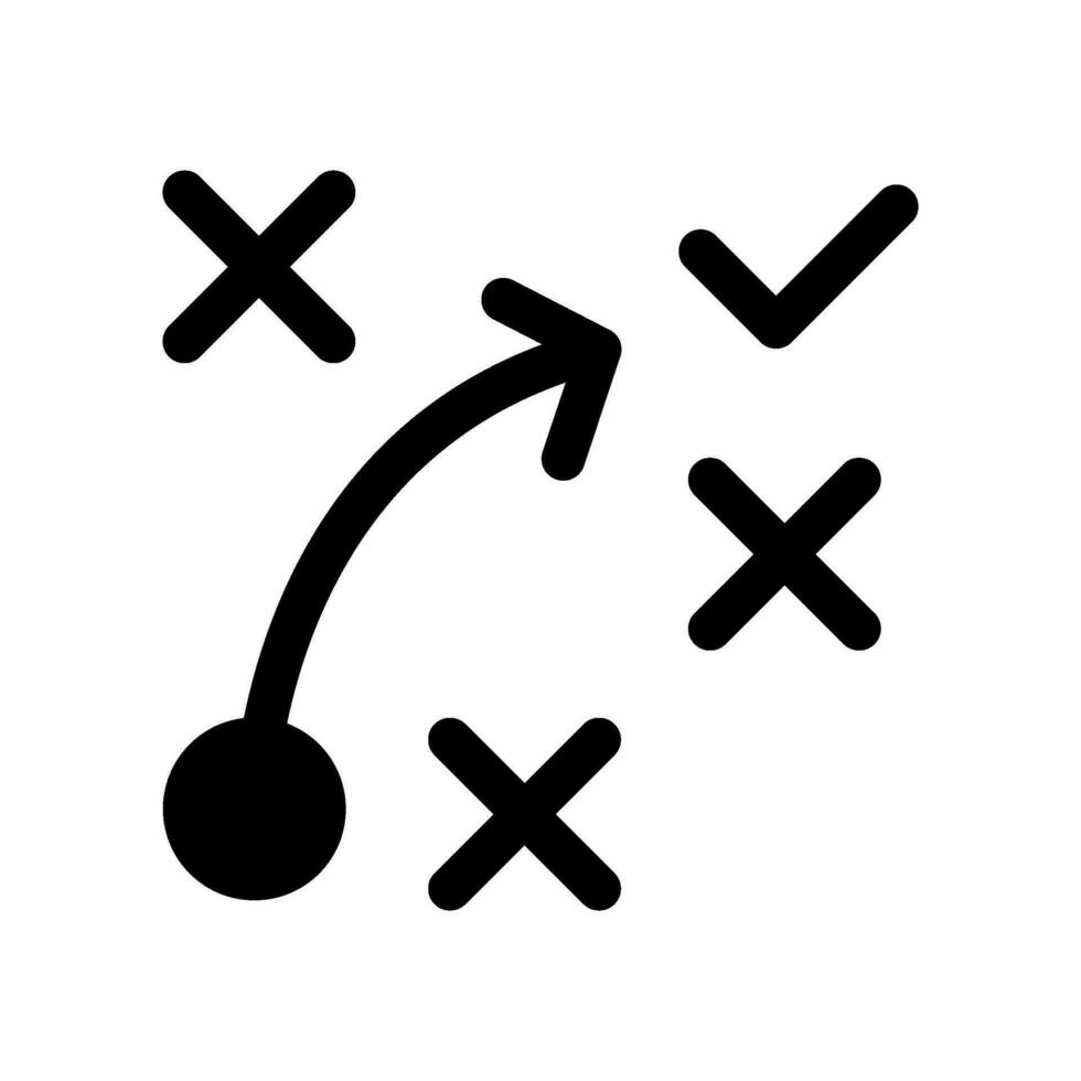 stratégie icône vecteur symbole conception illustration