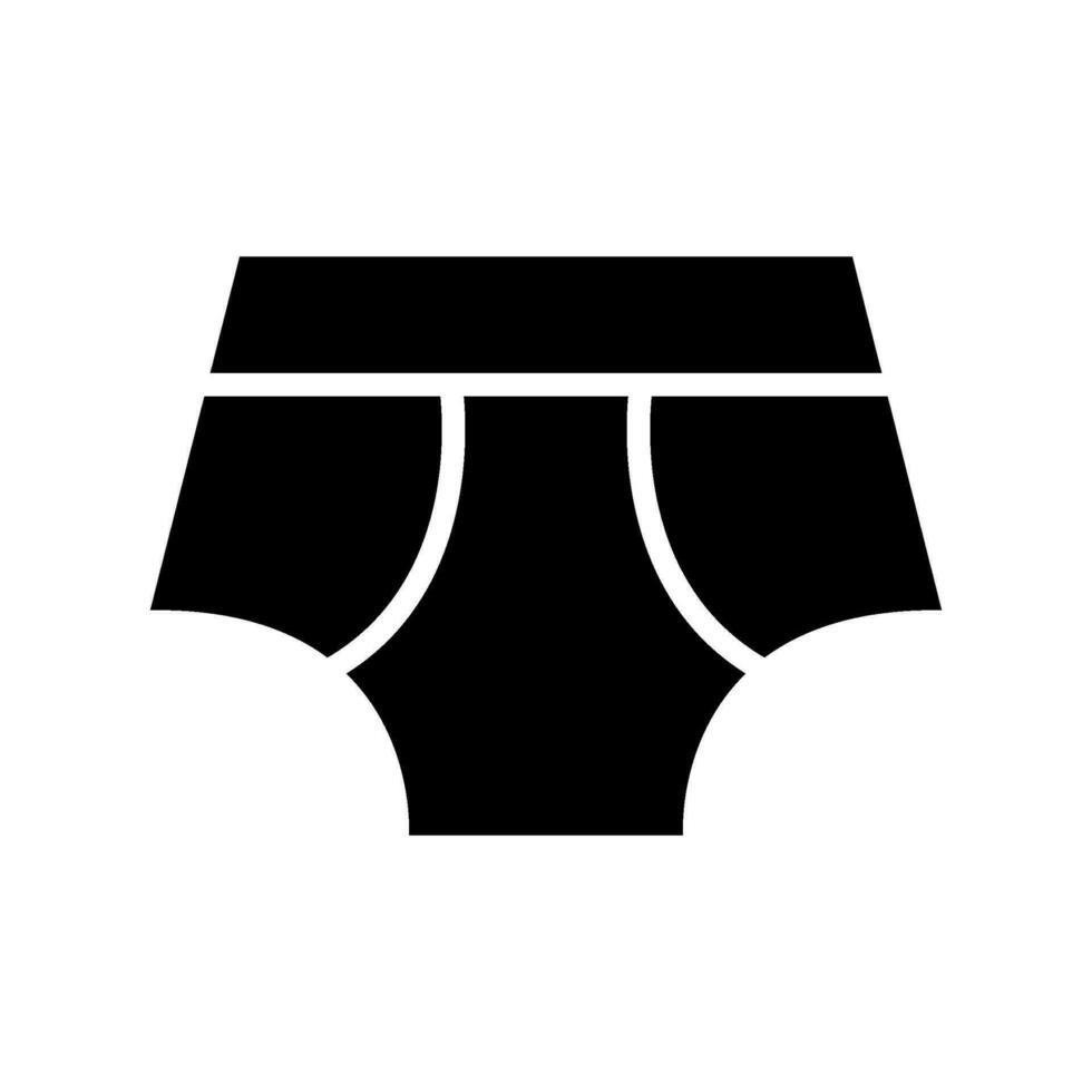 sous-vêtements icône vecteur symbole conception illustration