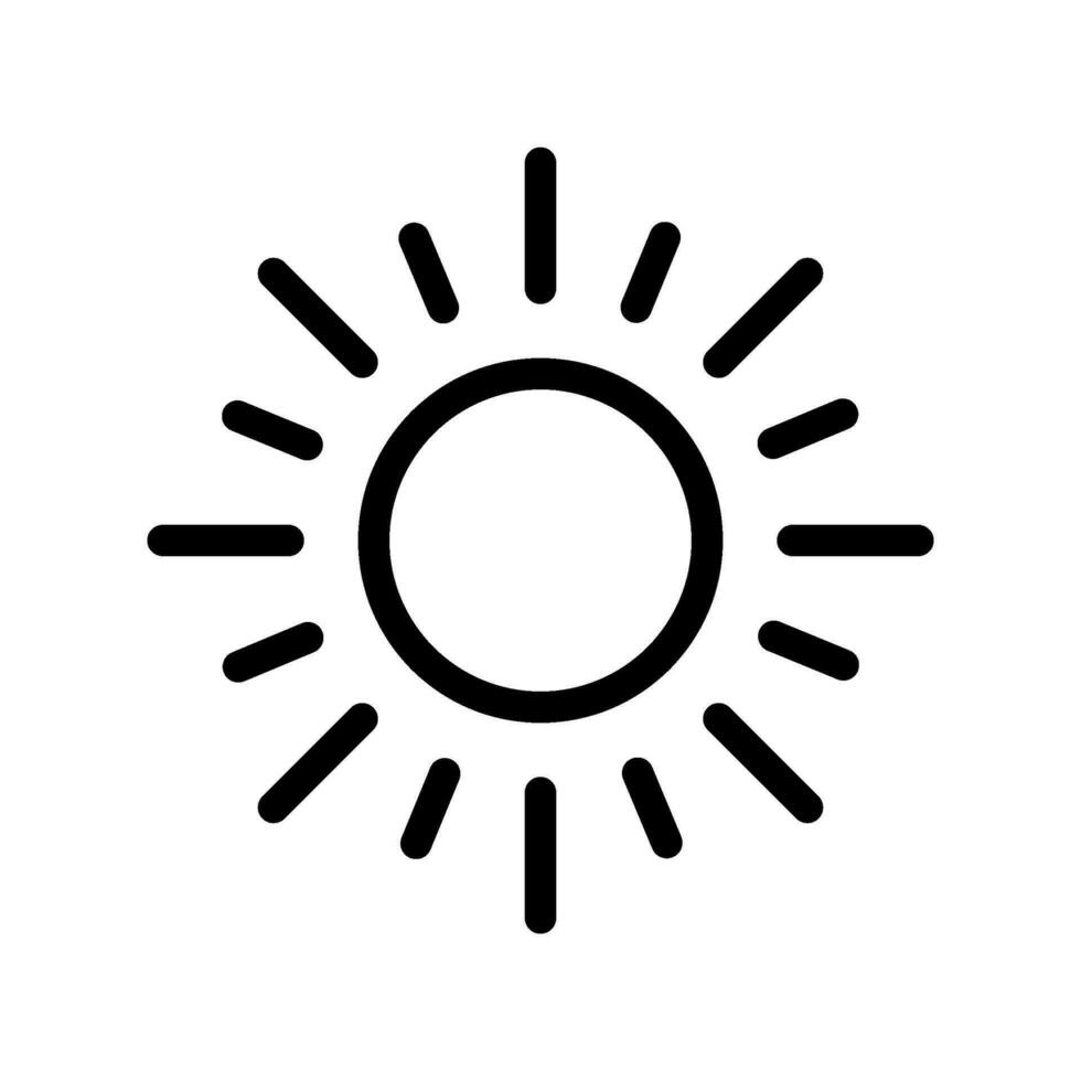 Soleil icône vecteur symbole conception illustration