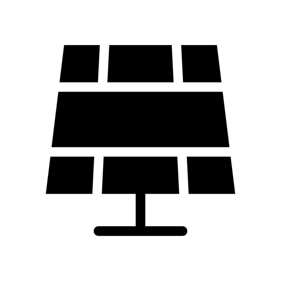 solaire panneau icône vecteur symbole conception illustration