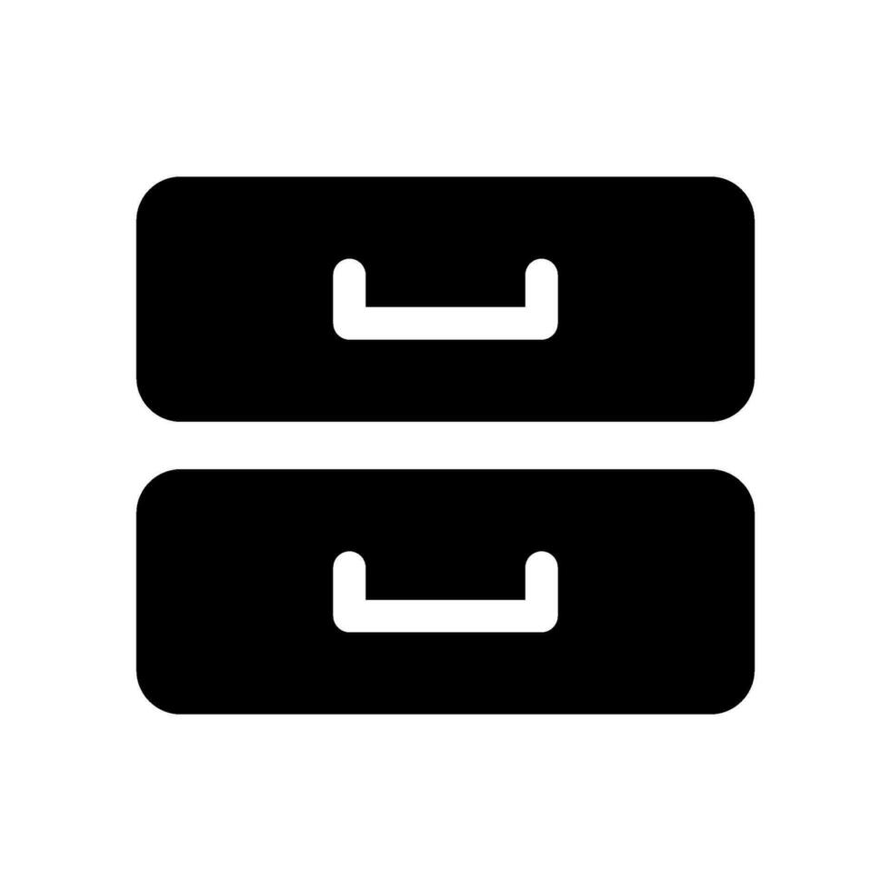 fichier cabinet icône vecteur symbole conception illustration