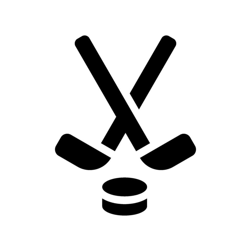la glace le hockey icône vecteur symbole conception illustration
