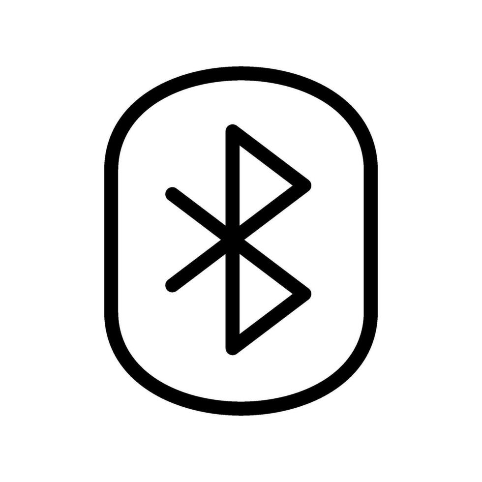 Bluetooth icône vecteur symbole conception illustration