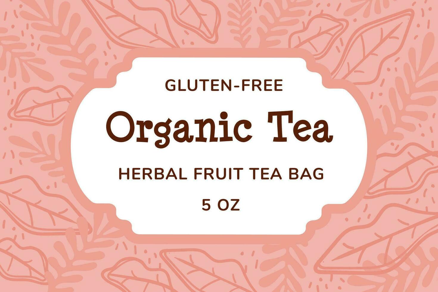 gluten gratuit biologique thé, à base de plantes fruit sac vecteur