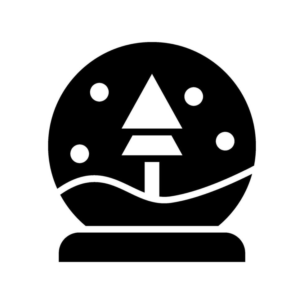neige globe icône vecteur symbole conception illustration