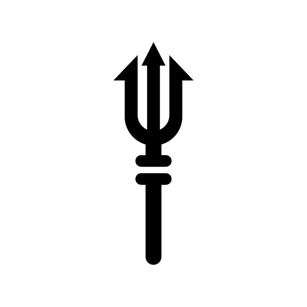 trident icône vecteur symbole conception illustration