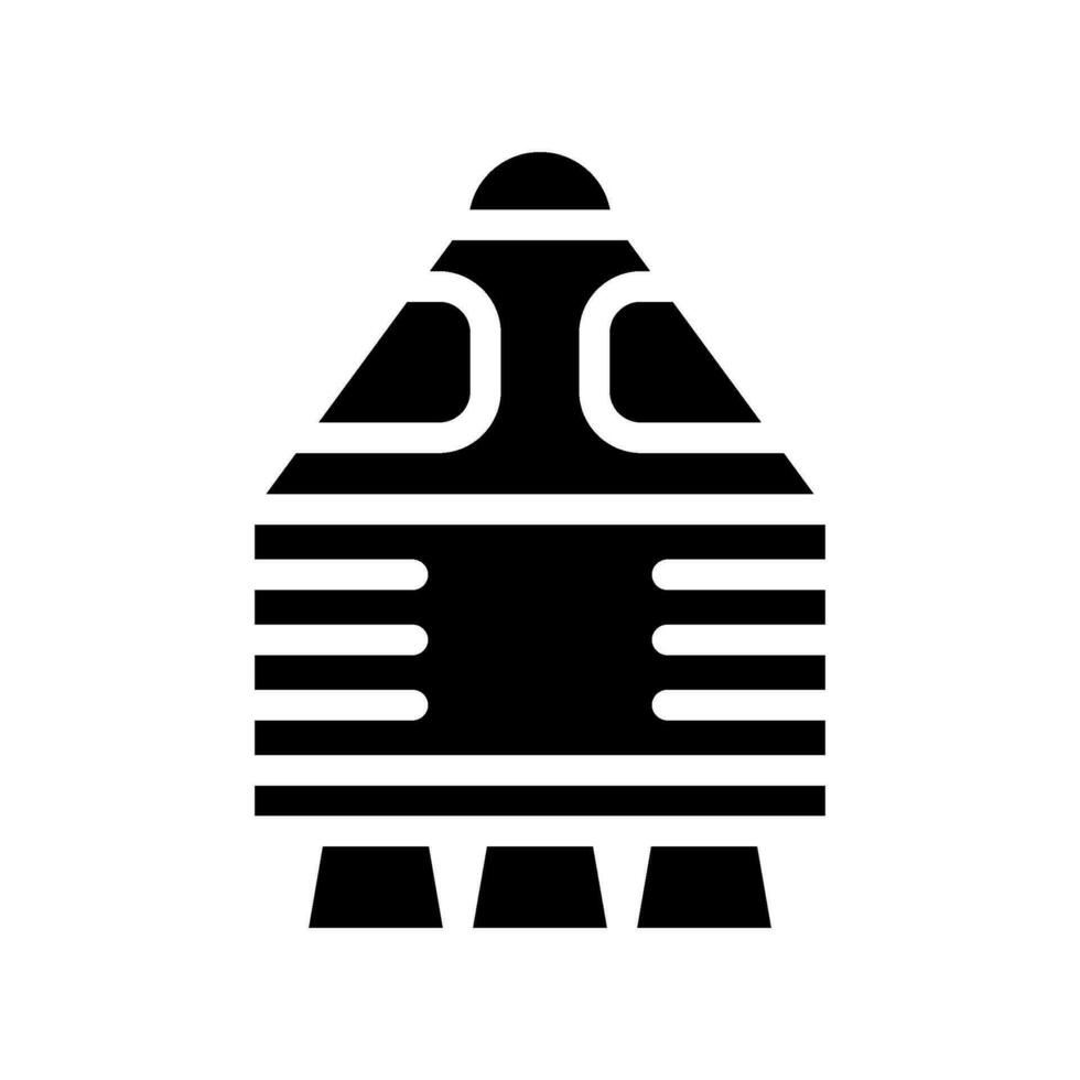 espace capsule icône vecteur symbole conception illustration