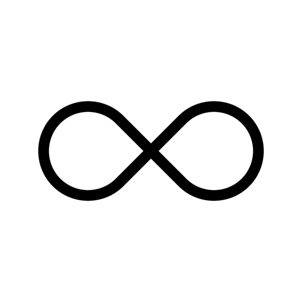infini icône vecteur symbole conception illustration