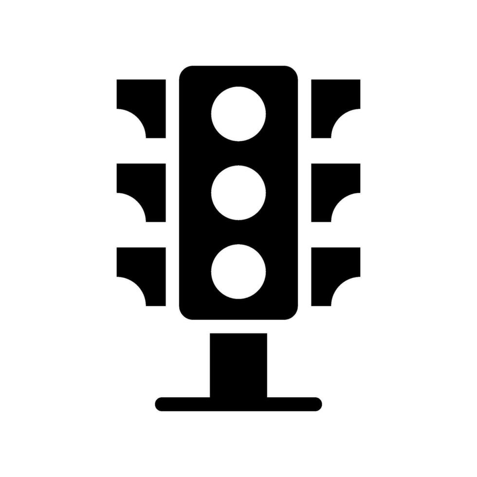 circulation contrôle icône vecteur symbole conception illustration