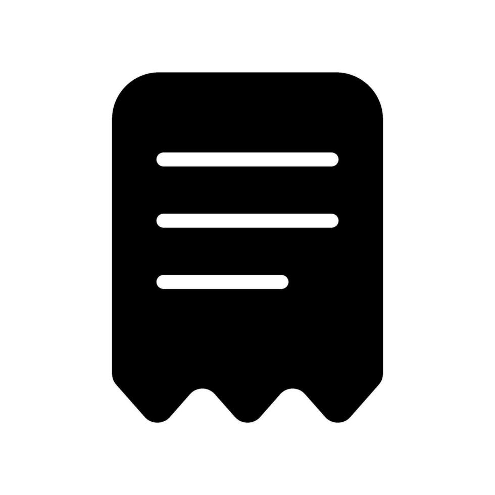facture icône vecteur symbole conception illustration