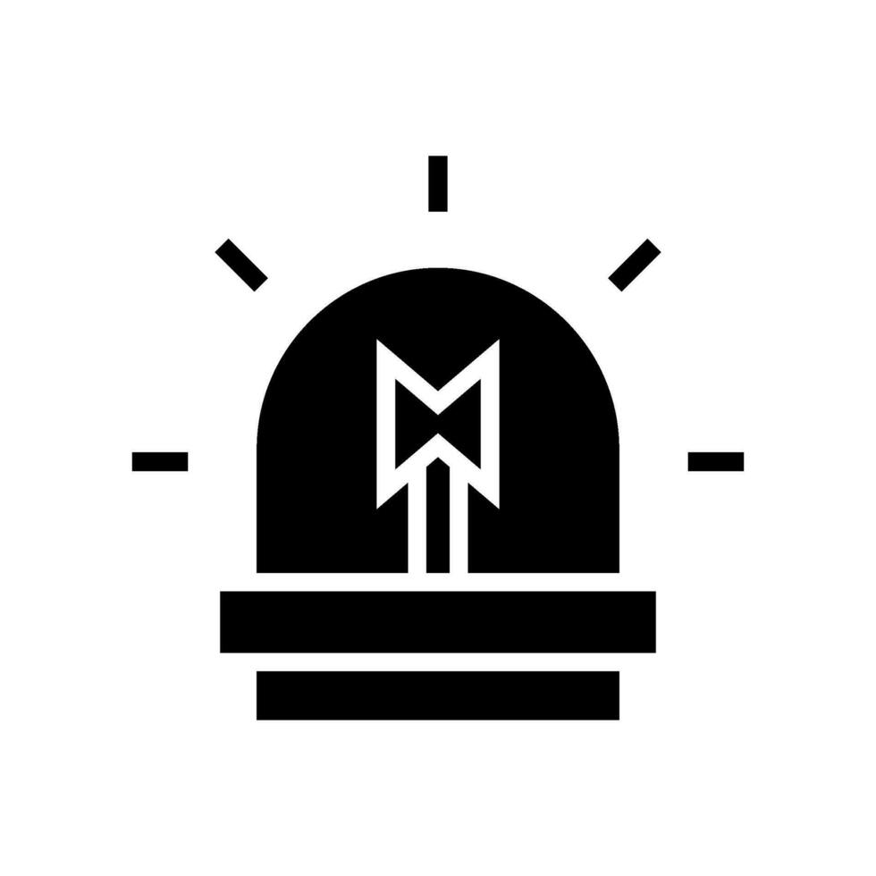 sirène icône vecteur symbole conception illustration