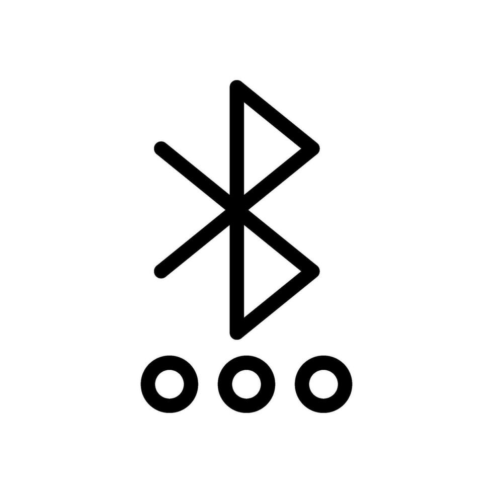 Bluetooth icône vecteur symbole conception illustration
