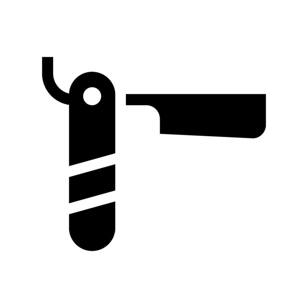 le rasoir icône vecteur symbole conception illustration