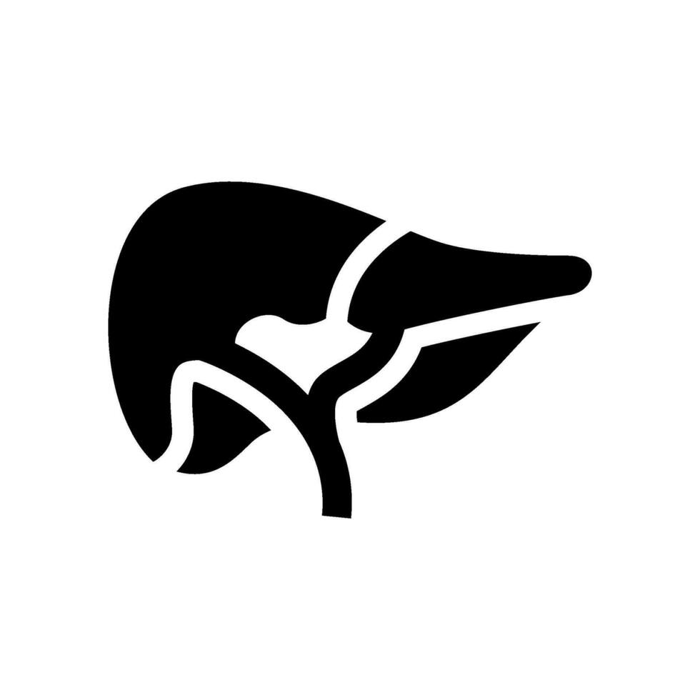 foie icône vecteur symbole conception illustration