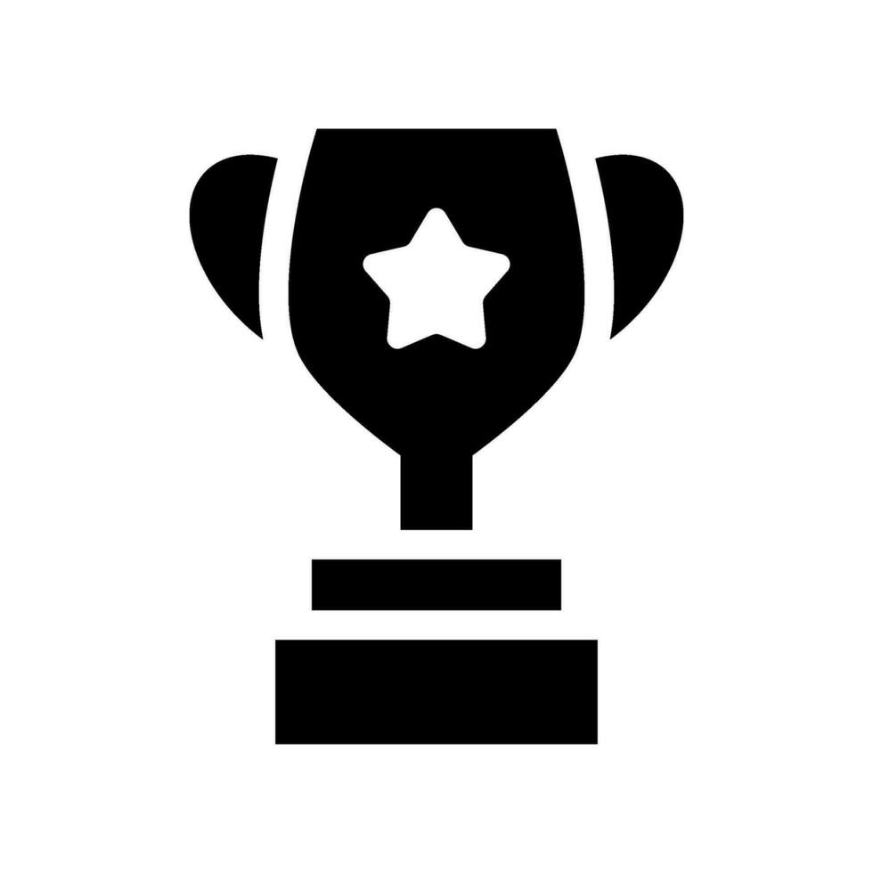 trophée icône vecteur symbole conception illustration