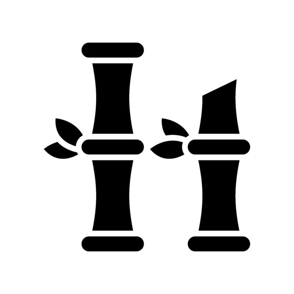 bambou icône vecteur symbole conception illustration