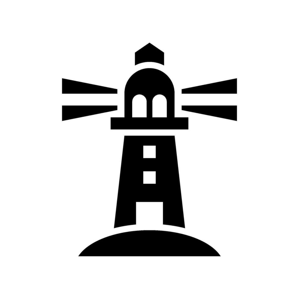 phare icône vecteur symbole conception illustration