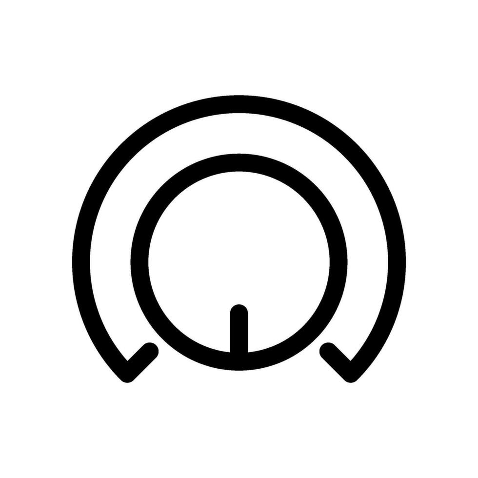 le volume glissière en haut icône vecteur symbole conception illustration