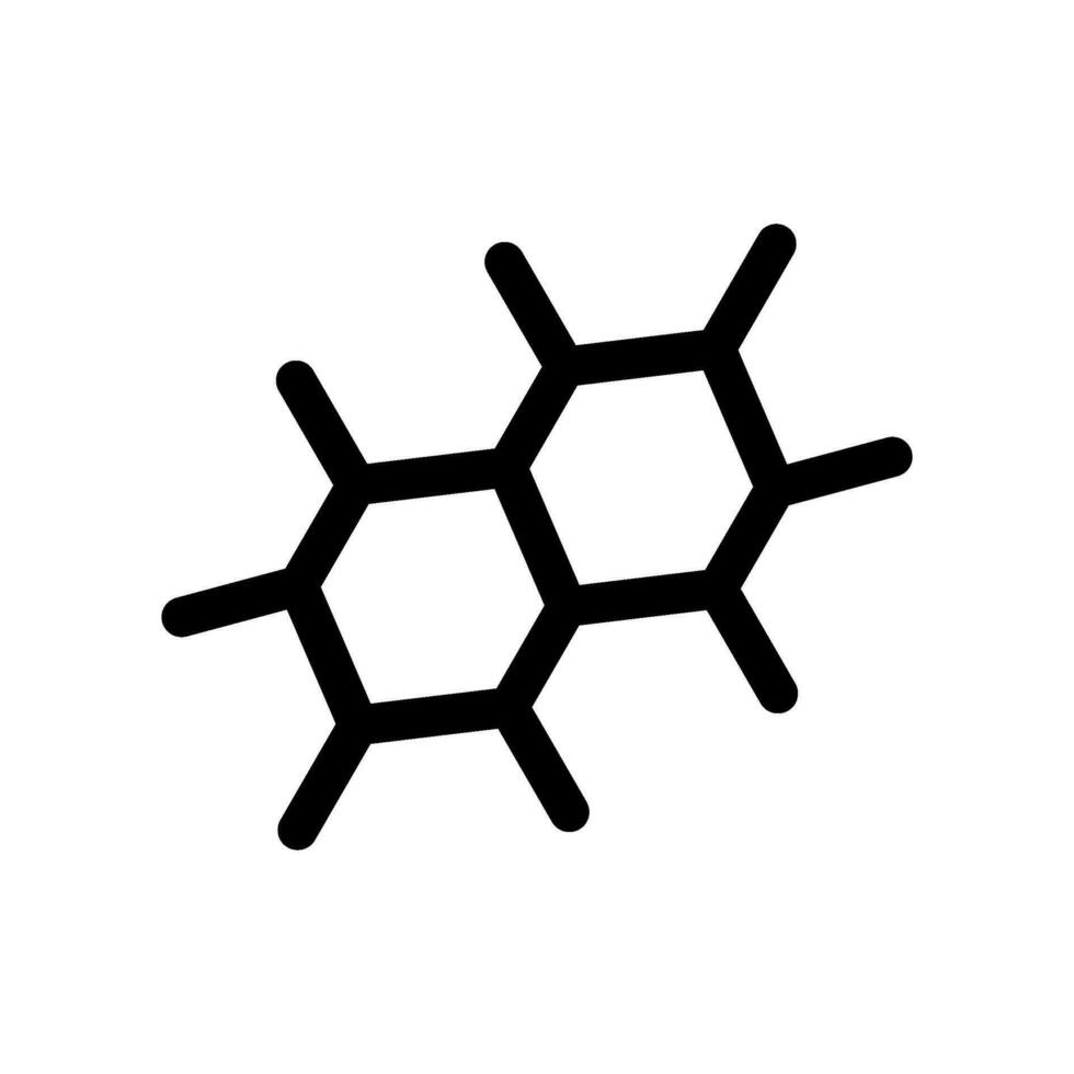 molécule icône vecteur symbole conception illustration