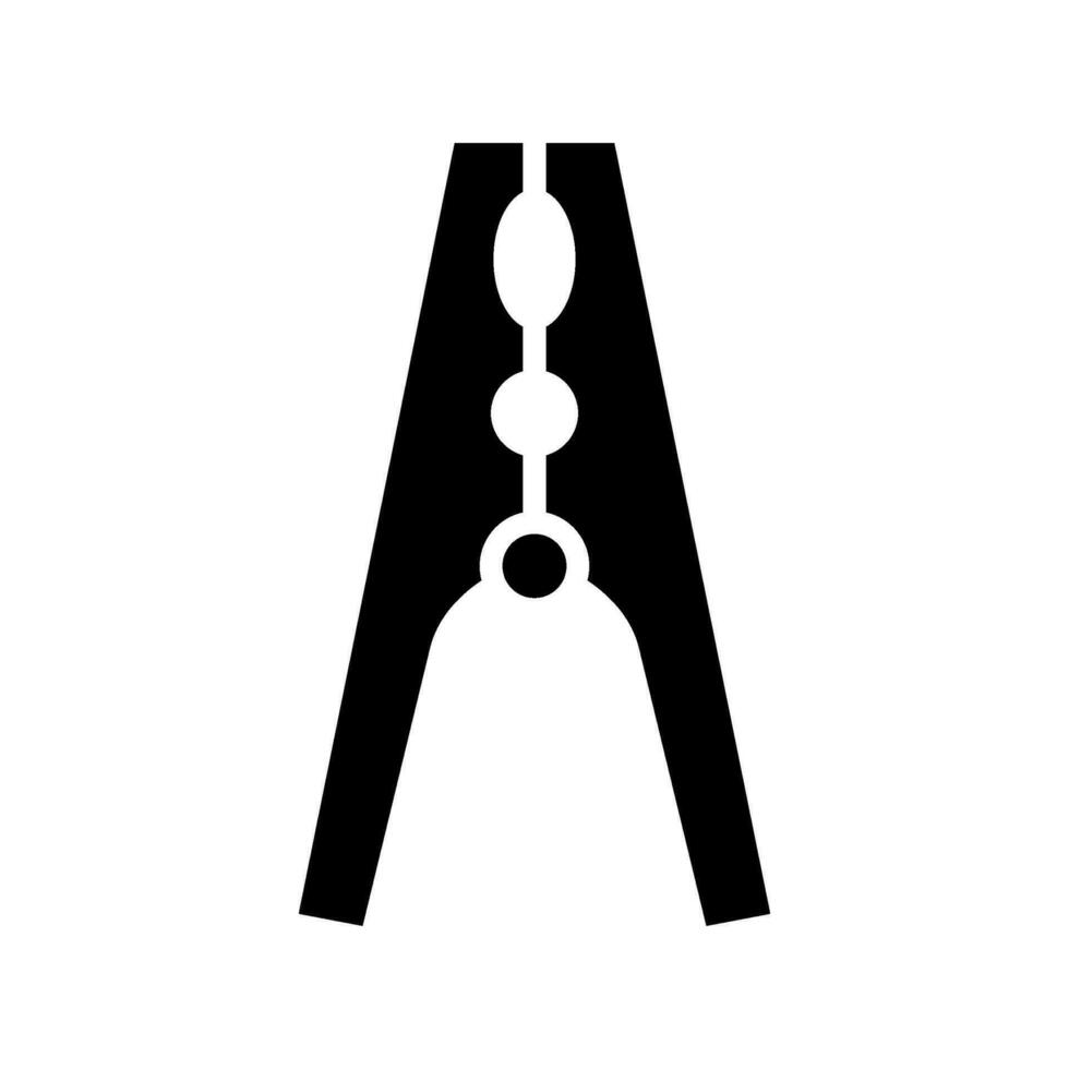 vêtements épingle icône vecteur symbole conception illustration