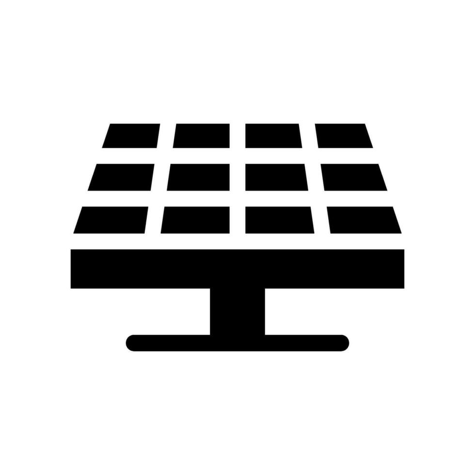 solaire panneau icône vecteur symbole conception illustration