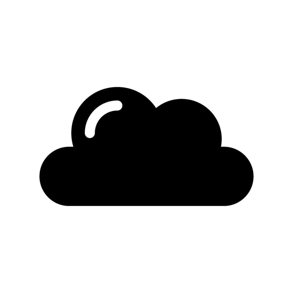 nuage icône vecteur symbole conception illustration