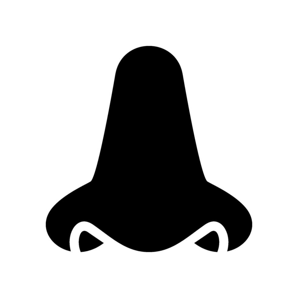nez icône vecteur symbole conception illustration