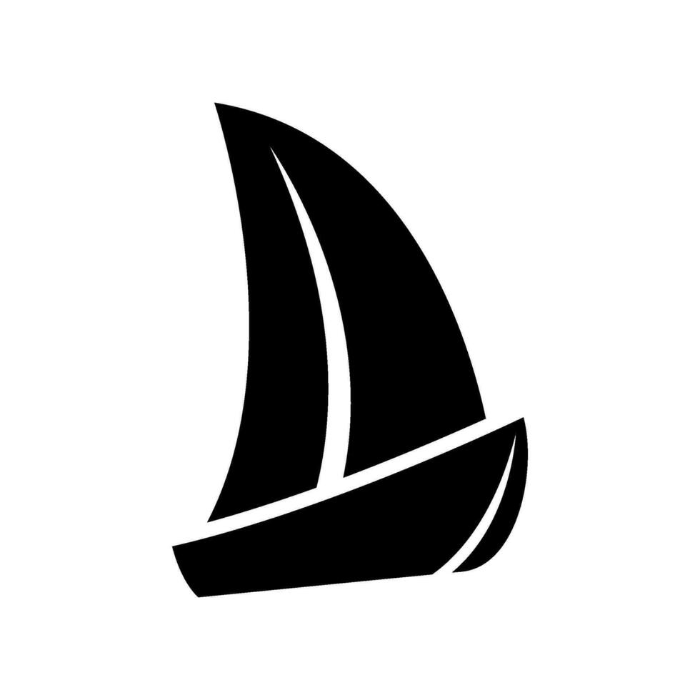 bateau icône vecteur symbole conception illustration