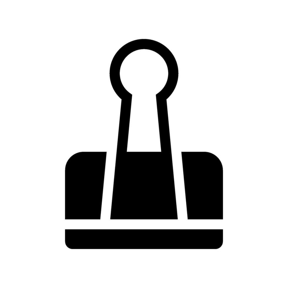 agrafe icône vecteur symbole conception illustration