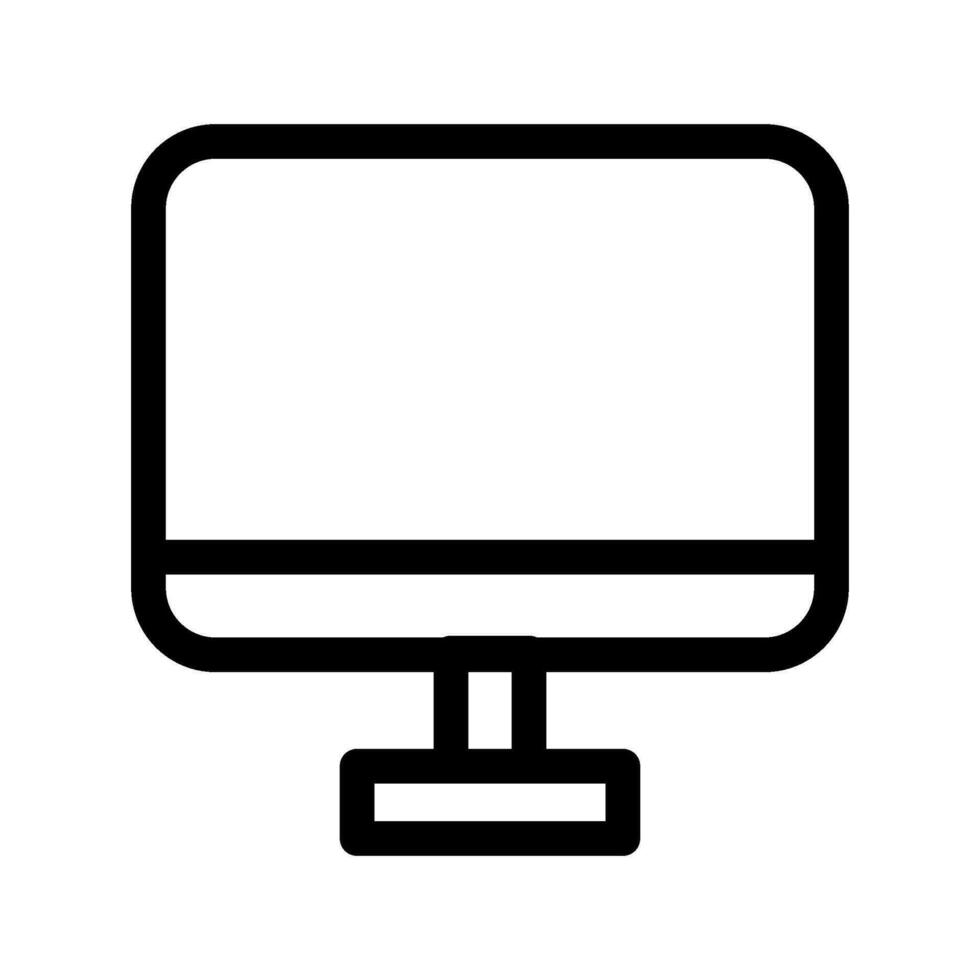 PC icône vecteur symbole conception illustration