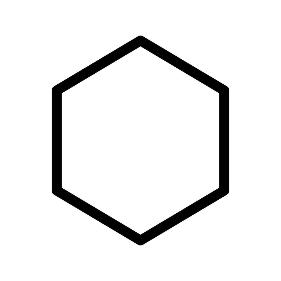 hexagone icône vecteur symbole conception illustration