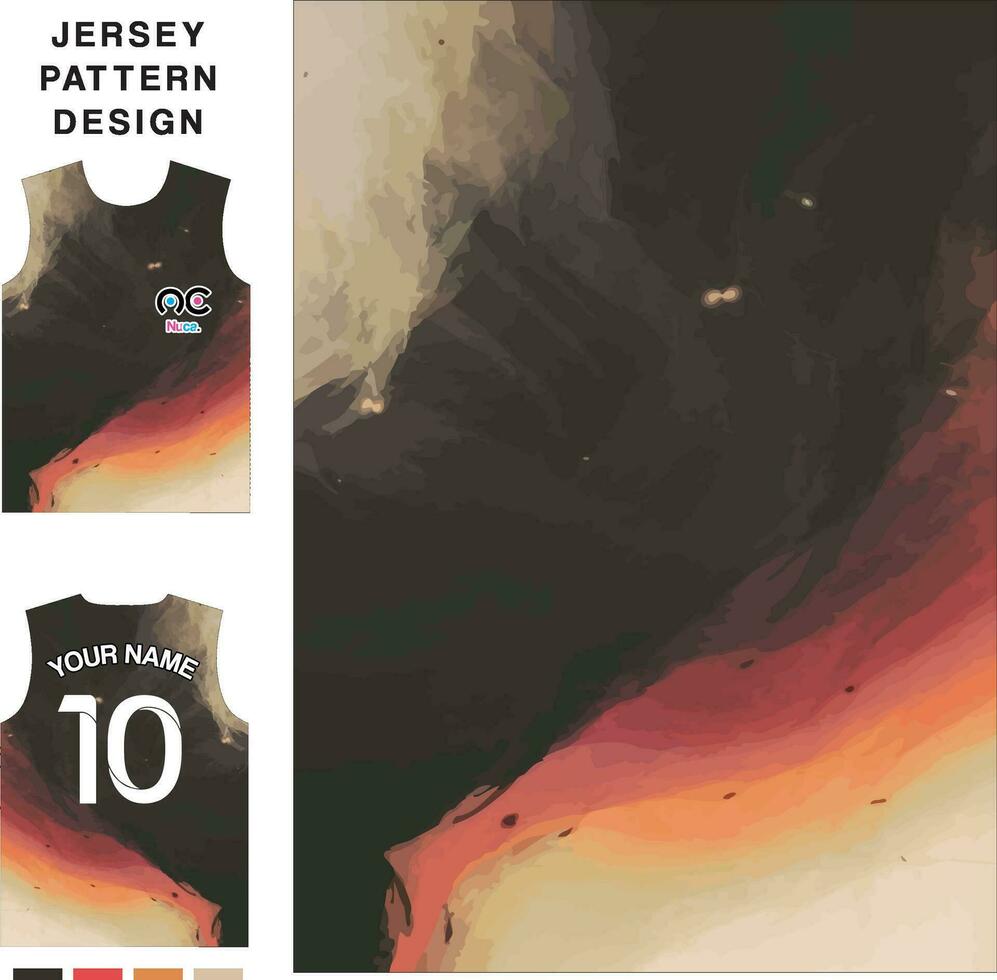 abstrait art concept vecteur Jersey modèle modèle pour impression ou sublimation des sports uniformes Football volley-ball basketball e-sports cyclisme et pêche gratuit vecteur.