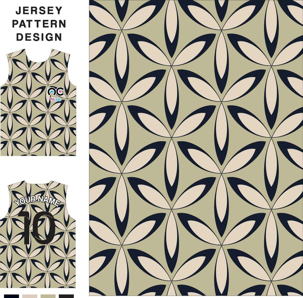 abstrait fleur concept vecteur Jersey modèle modèle pour impression ou sublimation des sports uniformes Football volley-ball basketball e-sports cyclisme et pêche gratuit vecteur.