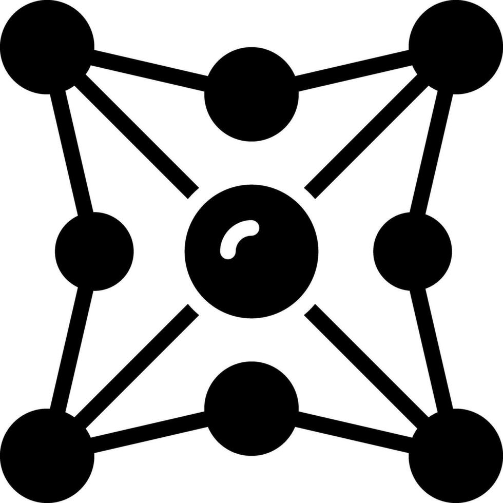 solide icône pour la mise en réseau vecteur