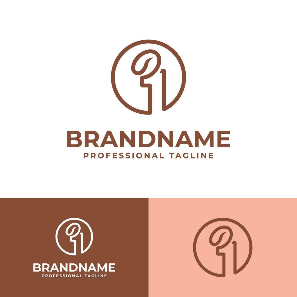 nombre un café logo, adapté pour affaires en relation à café. vecteur