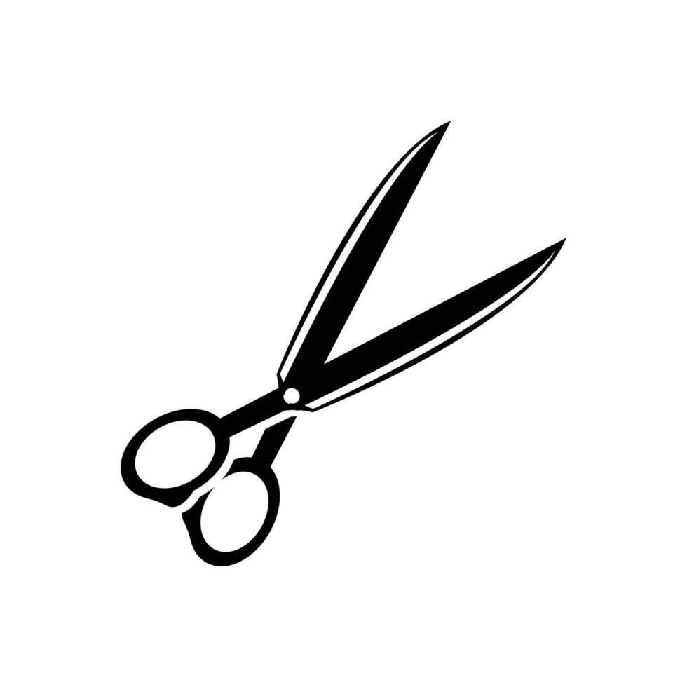 les ciseaux logo, rasoir vecteur, Facile coiffeur magasin conception, icône, arrière-plan, symbole, modèle vecteur