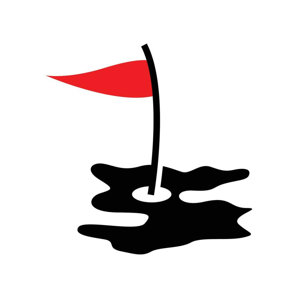 le golf logo, vecteur le golf bâton Balle et le golf club, Extérieur des sports jeu, la discipline conception, icône modèle