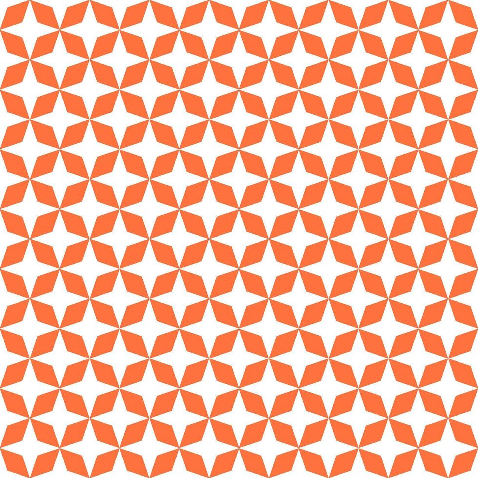 Orange 4 point étoile. 4 point étoile modèle. 4 point étoile modèle Contexte. 4 point étoile Contexte. sans couture modèle. pour toile de fond, décoration, cadeau emballage vecteur